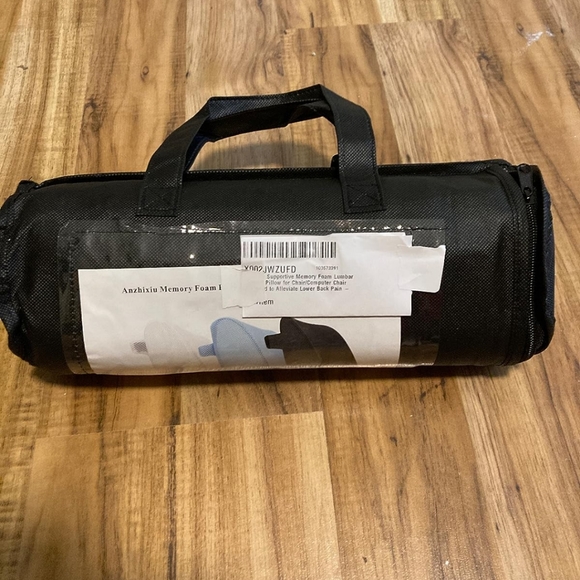 Lumbar Support Pillow in Velvet Black - Picture 8 of 9